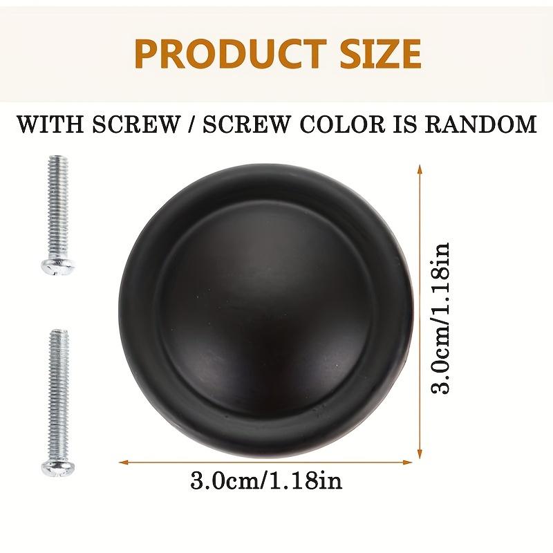 20 шт. Ручки для шкафа, матовые черные ручки для ящиков комода, ручки для дверей шкафа, с винтами