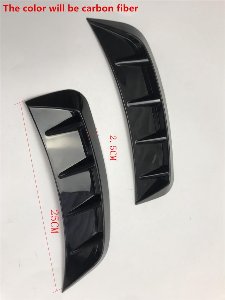 1 пара наклеек на боковые крылья автомобиля, вид под карбон, защита колесных арок