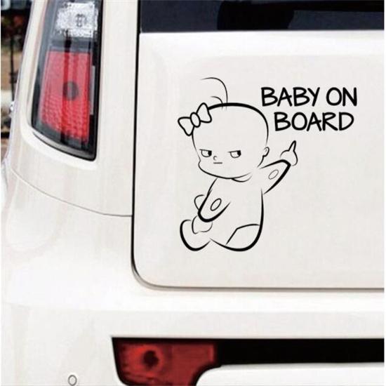 Лист автомобиля наклейка милый мультфильм ребенок на борту письмо наклейка на окно автомобиля наклейка декор предупреждающий знак