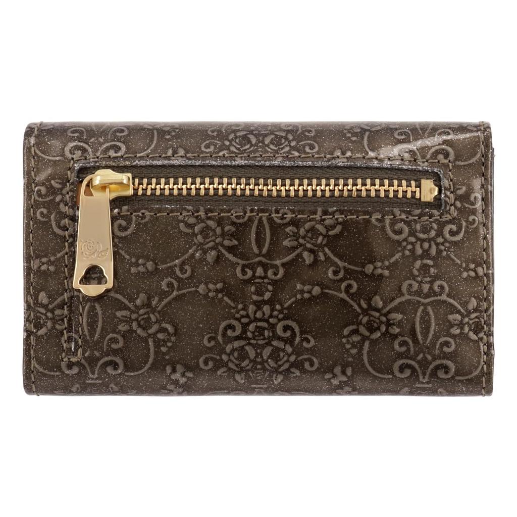 Ключница Мультикартхолдер Вместительная 316906 Кошелек Мини-кошелек Натуральная кожа Тиснение Тиснение Темно-синий [ANNA SUI] [84]