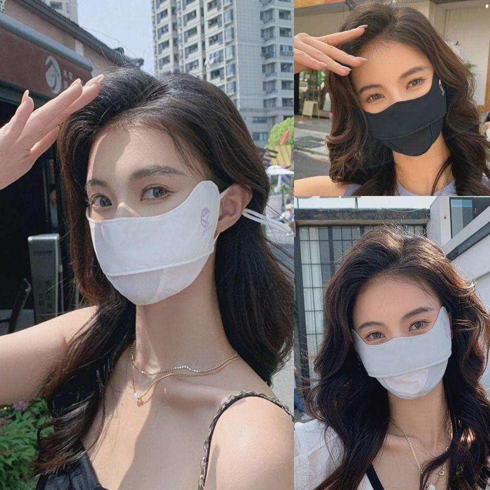 Adjustable Face Mask Ice Silk Sports Mask Gift Sunscreen Mask Outdoor Sports