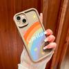 Colorful Rainbow Smile Face Pattern Phone Case for iPhone Samsung Galaxy Xiaomi Redmi POCO HUAWEI Honor Shockproof Rubber Cover Casing