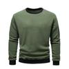 Men'S Fleece Round Neck Pullover With Fleece Solid Color Hoodie And Fleece Fleece Fleece Jacket