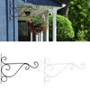 Металлический крючок для подвешивания растений, прочные настенные вешалки для растений в помещении и на улице, 2 шт. в упаковке