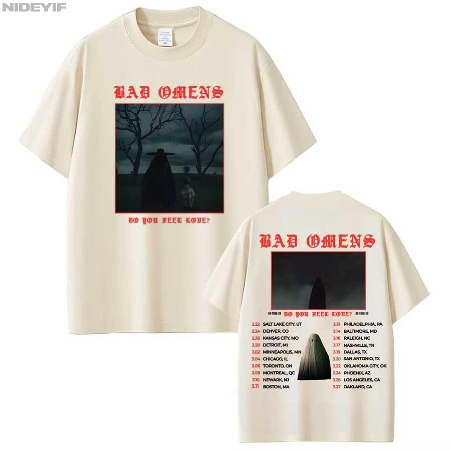 Bad OUnisexs Do You Feel Love Tour 2026 Merch T shirt for Unisex Women Hiphop Streetwear Oversized Tops 100 Cotton TShirt BO5