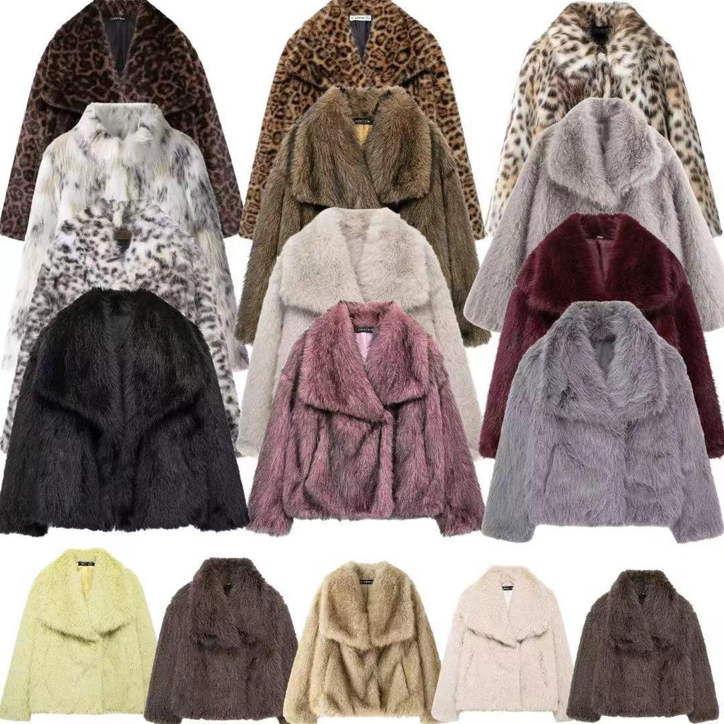 Trendy Women's Thick Lambswool Fur Winter Coat