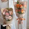 20PCS Transparent Flower Packaging Bag Kraft Paper Flower Paper Bag Valentine's Day Gift