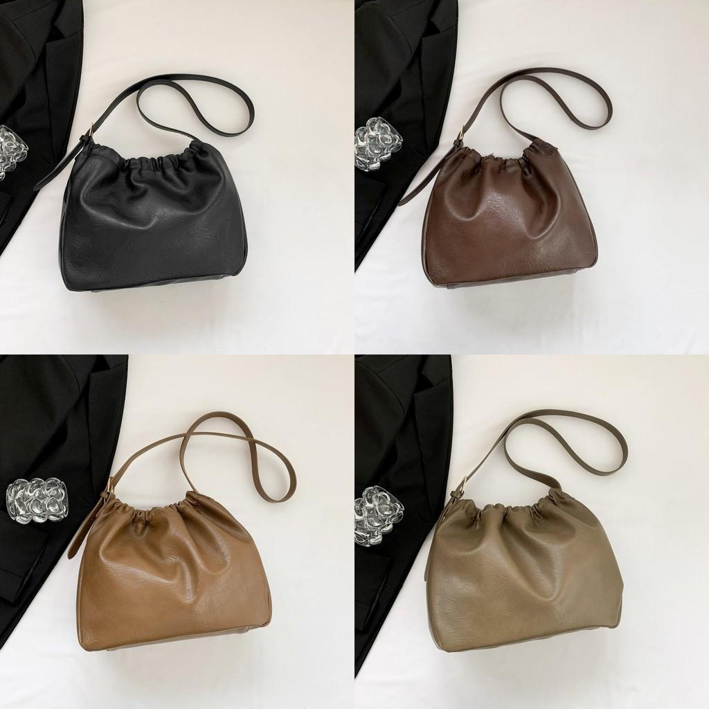 Элегантная сумка-ведро из искусственной кожи для женщин, модная уличная сумка на плечо с магнитной застежкой