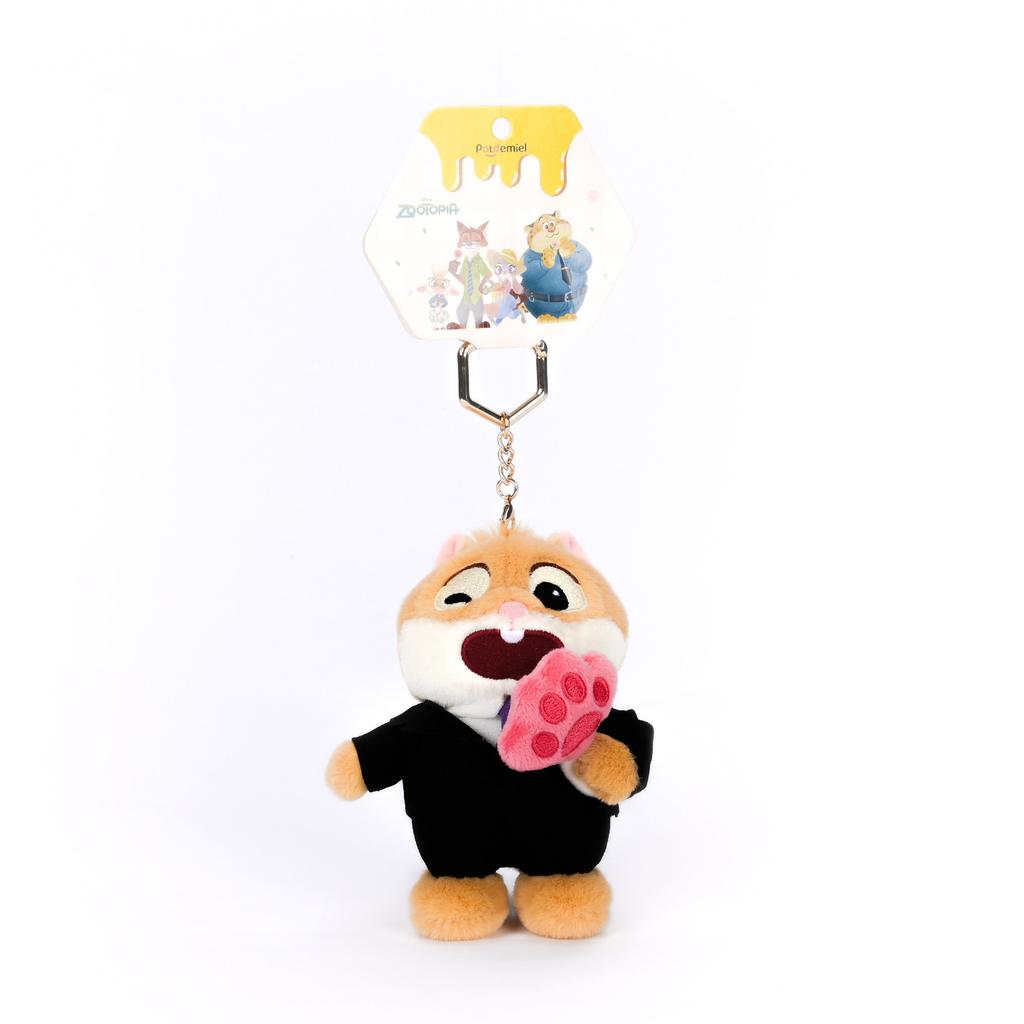 12cm Classic Anime Genuine Zootopia Plush Keychains Small Pendant Bag Hangings Christmas Birthday Gifts For Kids