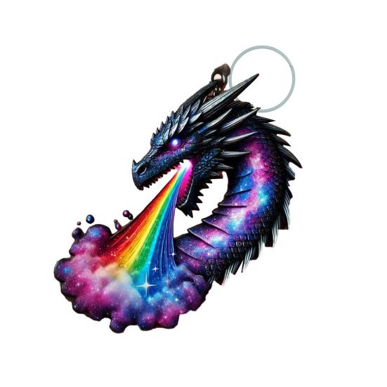 Акриловый брелок-подвеска в форме 3D дракона для детей и взрослых, сумка, чемодан, телефон, многофункциональное подвесное украшение
