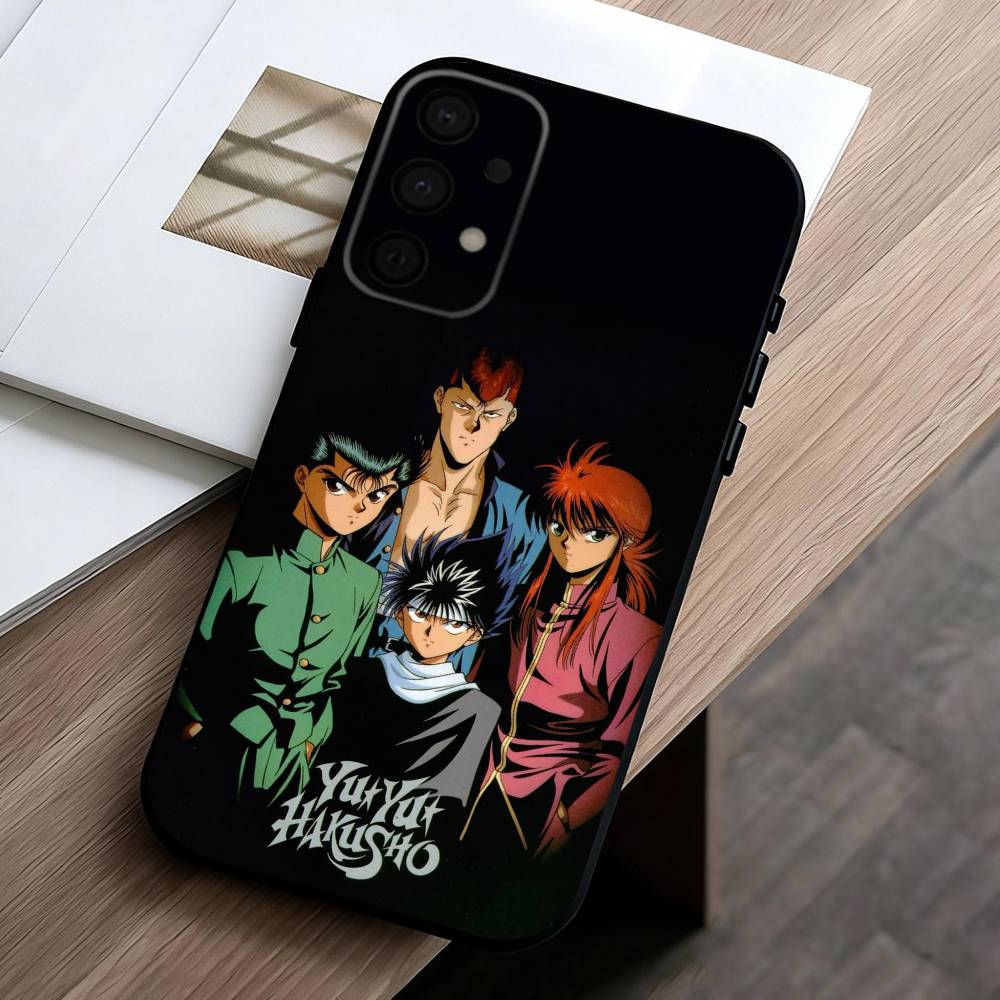 Anime Y-Yu Yu H-Hakusho-O phone Case For Samsung Galaxy A73,A72,A71,A70,A53,A52,A51,Others Soft Black Shell
