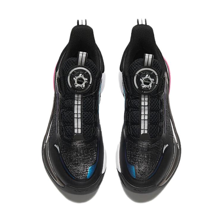 Anta Удобные нескользящие низкие детские баскетбольные кроссовки Детские кроссовки черные 312421122-4