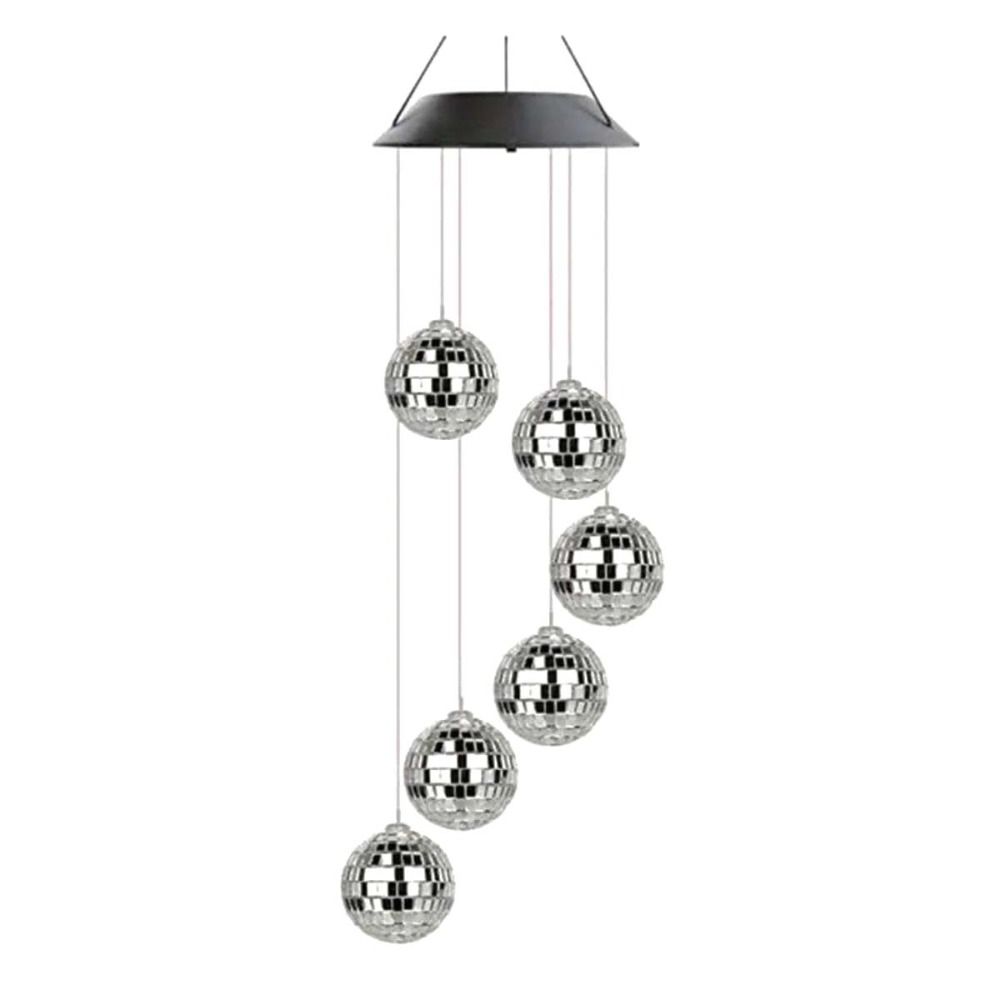 Decoration Mosaic Ball Wind Chime Lights IP65 Solar Decorative Lamp Hanging Solar Lamp Windows