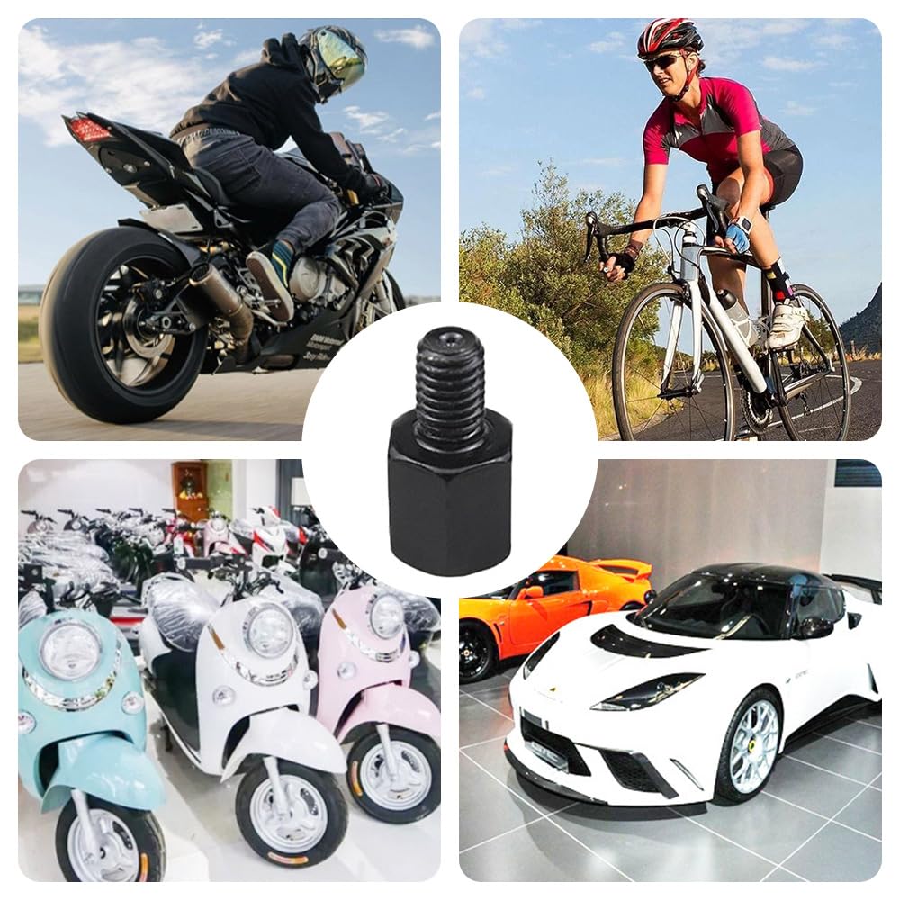 Адаптер для мотоциклетного зеркала Адаптер для зеркала Мотоциклетные регулировочные вспомогательные винты для зеркала заднего вида Подходит для мотоциклов,