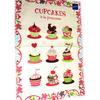 Les Trésors De Lily [L1240] — Дизайнерское кухонное полотенце «Cupcakes à la Française» бежевого, розового, зеленого цвета.