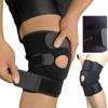 1pc Adjustable Strap Elastic Patella Support Brace Black Neoprene Knee Posture Corrector