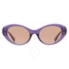 Dark Brown Oval Ladies Sunglasses Ve4455u 5353 3 53