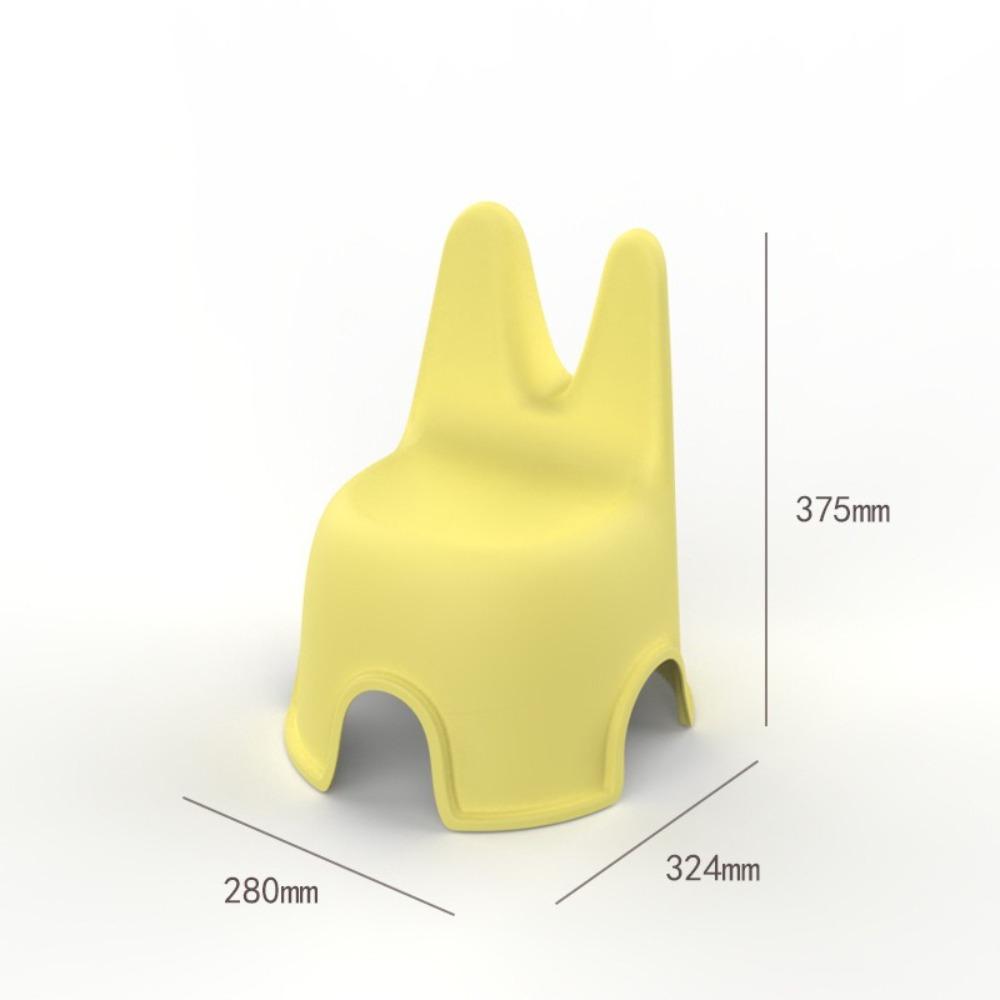 Устойчивый стул со спинкой Пластиковый маленький табурет Высококачественный обеденный стул Детский