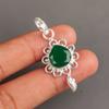 Natural Green Onyx Gemstone 925 Sterling Silver Jewelry Handmade Pendant 1.80" PP-4-17