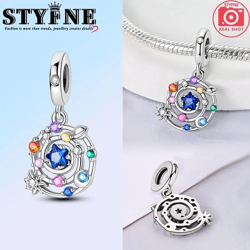 Изысканные модные медного цвета шармы-подвески в виде Санта-Клауса, рождественской елки, лося, оленя, бусины, подходят для оригинальных браслетов, рождественские украшения своими руками