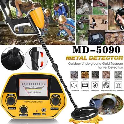 Металлоискатель MD-5090 Портативный высокоточный детектор охотника Подземный детектор золота Регулируемая длина металла Искатель сокровищ