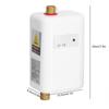 White Mini Tankless Instant Hot Water Heater Bathroom Kitchen Washing for Hot and Cold Dual Use(