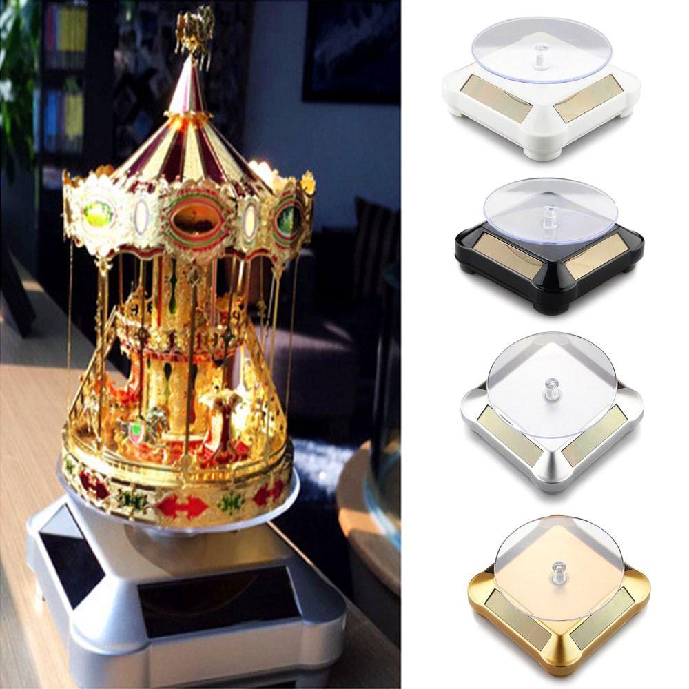 Поворотный стол, автоматическая вращающаяся солнечная подставка для ювелирных изделий, подставка для дисплея, подставка для дисплея, держатель для часов