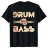Смешная Drum & Bass _ Любители рома и B-Ass Барабанщик Повседневная Мужская Футболка Одежда Женская Хлопковая Футболка с коротким рукавом Винтажные Топы