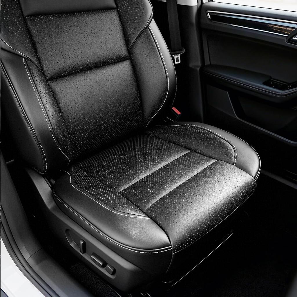 Driver Side Bottom Leather Seat Cover Perforated FRSD0307DBGL Fit for Chevy Silverado 1500 2500 HD 3500 HD Tahoe Sierra LTZ 2014-2019 - Left or Right