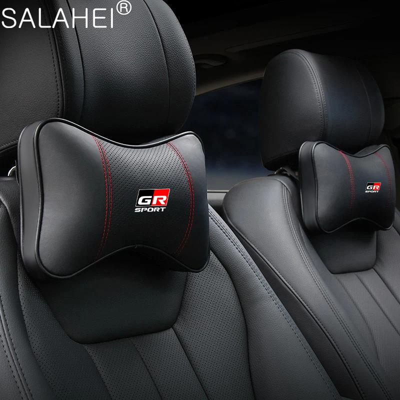 Car Head Neck Pillow Seat Belt Shoulder Pads for Toyota GR Sport GAZOO RACING Toyota Yaris 86 Hilux Corolla Prius Hilux Supra