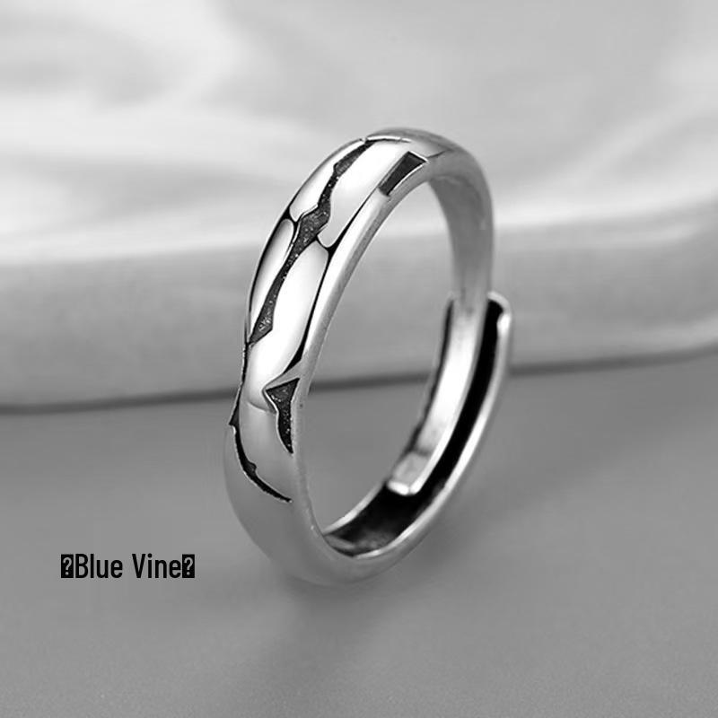 Men's Adjustable Retro Hip-Hop Index Finger Ring - Open, All-Match Single Trend Ring