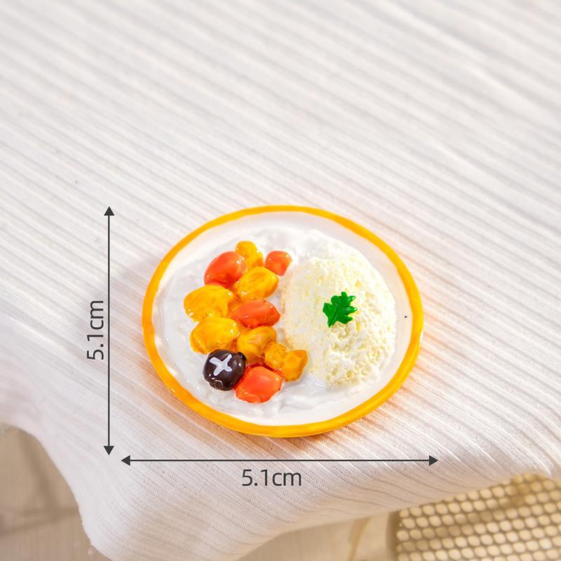 Имитация Мультяшная Вьетнамская Еда Игровой Стол Посуда Смола DIY Аксессуары Кастрюли и Ложки Кухонная Модель Украшения для Машины