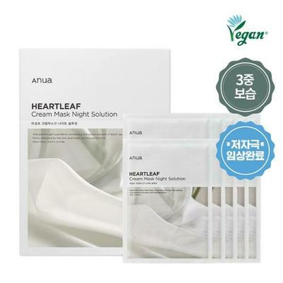 Heartleaf Cream Mask Night Solution Sheet 10 шт.