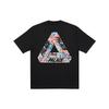 Palace Tri-Sticker Pack Graffiti Print Round Neck Short Sleeve T-Shirt Unisex Tops Black P21TS106