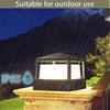 IP65 Waterproof Aluminum Outdoor Post Light for Garden, Lawn, Villa Gate Fence Entrance Pillar Lighting, Warm White less