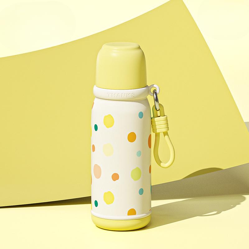 Новая термокружка высокого уровня внешнего вида для женщин, симпатичная чашка для воды из нержавеющей стали с трубочкой, чашка для двух напитков