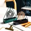 Anti-Scald Mosquito Coil Holder With Tray Creative Wrought Iron Triangular Shape Mosquito Repellent Incense Rack Home Decor Tool