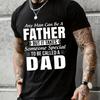 Men's T-shirts To Be Called A Dad Print Tshirts Short Sleeve Summer Tops Plus Size Male T Shirts Stylish Father Tee Shirts Tops