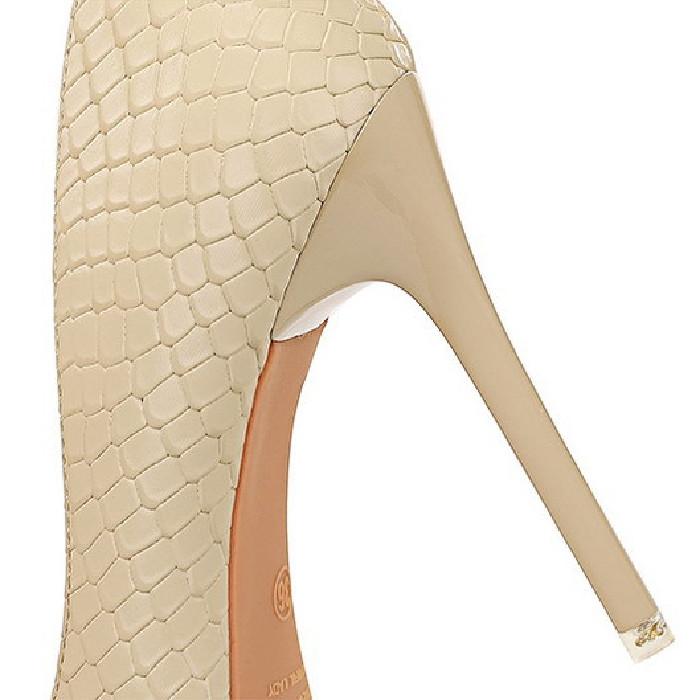 Bigtree Сексуальные туфли на очень высоком тонком каблуке в европейском и американском стиле, одинарные туфли на высоком каблуке с неглубоким ртом и сбоку, в стиле ретро со змеиным узором