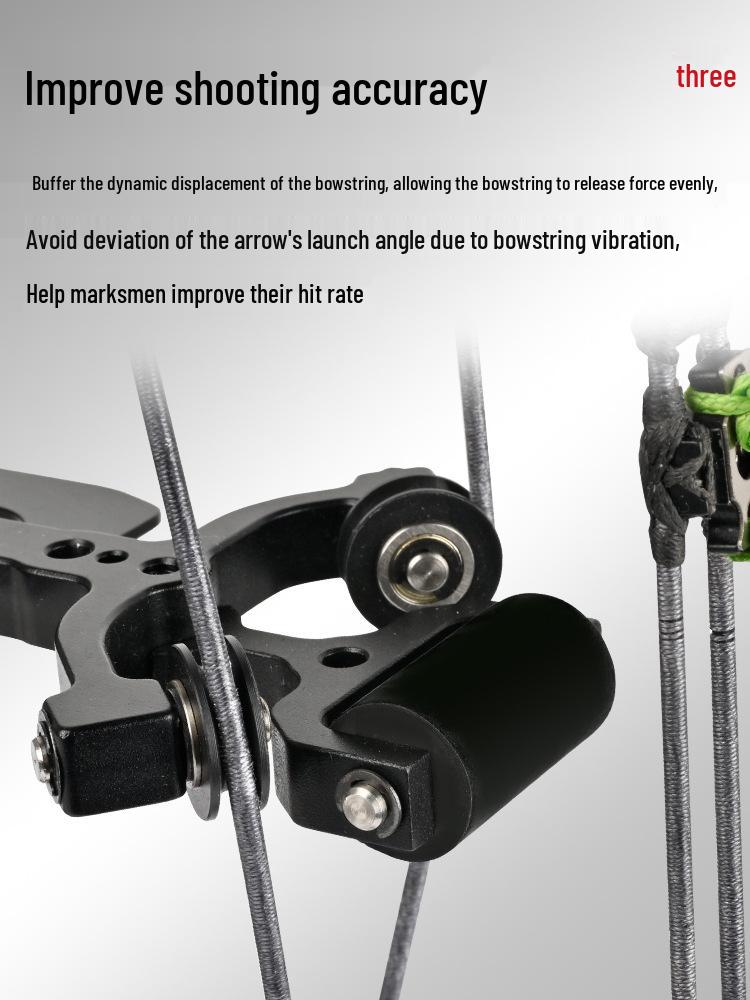 Dual-Use Bow String Stop: Sound-Absorbing, Shock-Reducing, and Integrated Rubber Compound for Archery