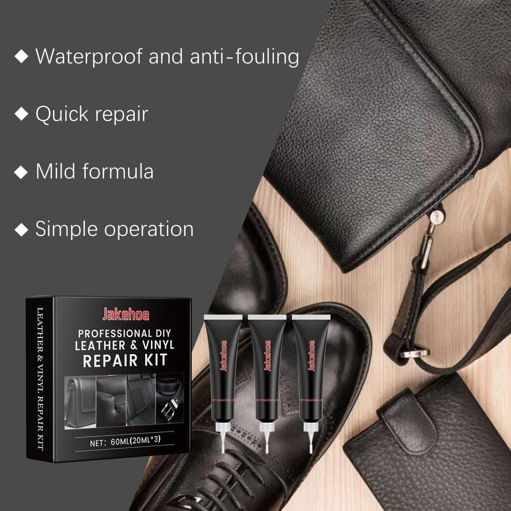 Jakehoe leather repair care kit sofa car seat complementary color cream household self-service repair leather scratches fade 1set