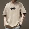 Mens Pure Cotton Short-Sleeved T-shirt O-neck Half Sleeves Casual Loose Tee Man Hip Hop Pullover Shirt
