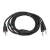 Headset Cable for MMX100 2m Length 3.5mm To Dual 3.5mm Plug PC Headset Replacement Cable Black