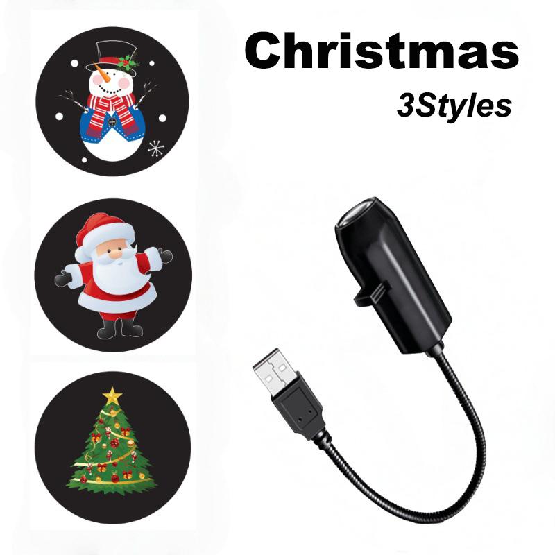 Хэллоуин USB Проектор Светильник Череп Призрак Узор Переключаемый Светодиодный Ночник для Жуткой Вечеринки Декор Дом с Привидениями Атмосфера