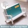 Держатель для визитных карточек в форме дивана, сверхмощная креативная скамейка, настольная именной подставка для хранения карточек, подставка-органайзер, офисные принадлежности