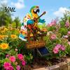 Animal Themed Lighting Solar-Powered Parrot Garden Light, Waterproof Stake Lamp with Auto Light On/Off, Bird Decorative for Outdoor Patio Pathway