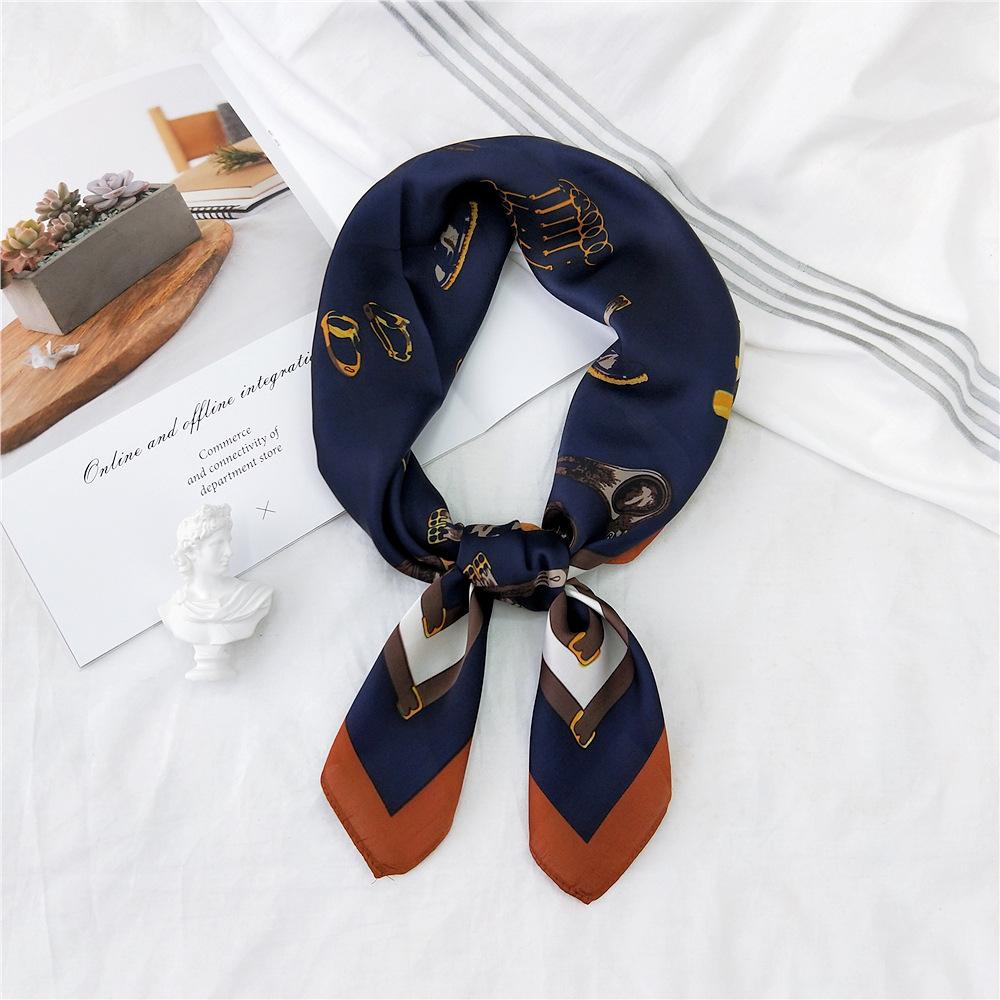 Fashion Decoration Scarf Hairband Tie Hair 70 Small Square Scarf Silk Scarf Women'S Spring And Autumn Versatile Small Scarf Professional Scarf