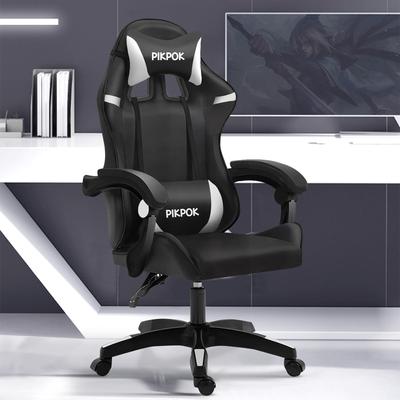 PikPok игровой компьютерный стол игровой откидывающийся компьютер высокий поясничный подлокотник регулировка высоты искусственная кожа серия черный и стул, стул, стул, стул, стул,