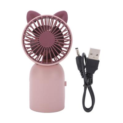 Ручной вентилятор Милый дизайн в виде кошки USB-зарядка Портативный вентилятор Переключатель одной кнопкой Мини-вентилятор Портативный для детей для путешествий на открытом воздухе