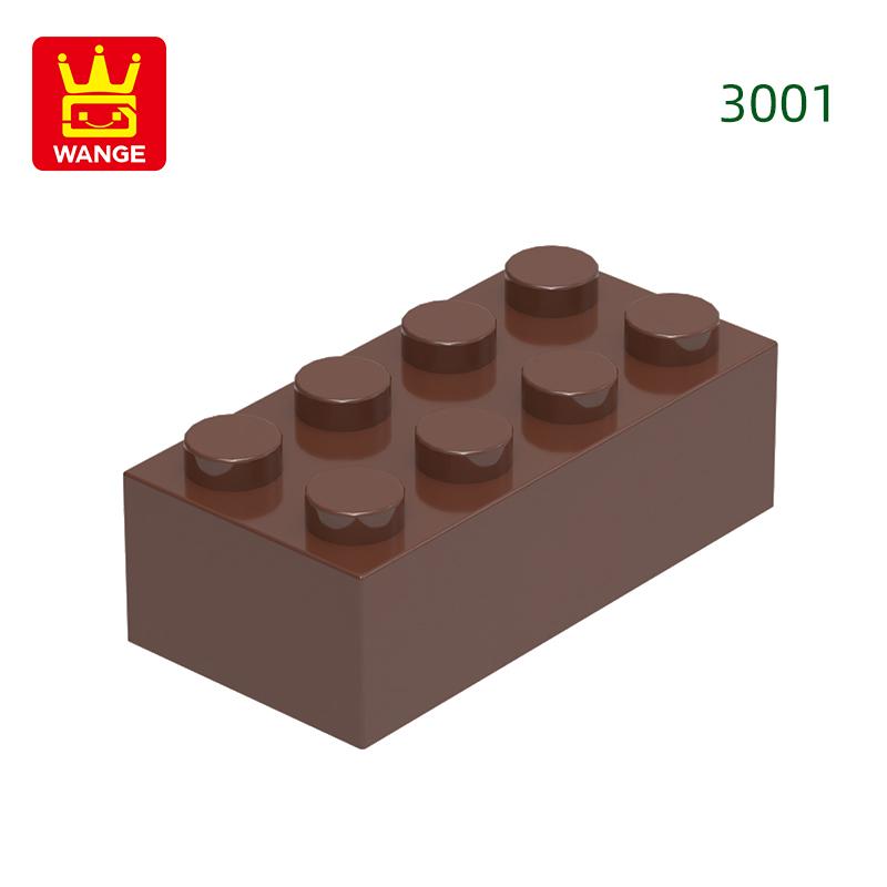 Нетоксичный 40 шт./лот 3001 2x4 Высокий 8-отверстий Строительный блок Moc Цветные детали Совместимые с Кирпичом DIY Детская игрушка Сборка Подарочная коробка